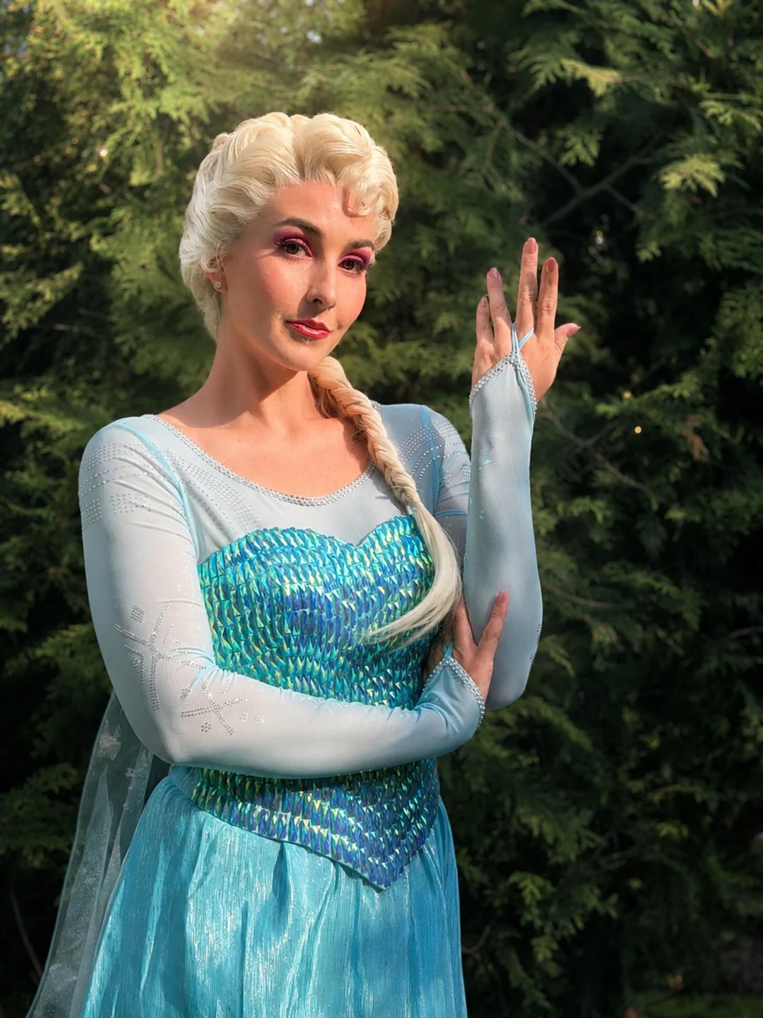 Prima Princess NJ Snow Queen promotional portrait in a blue gown.